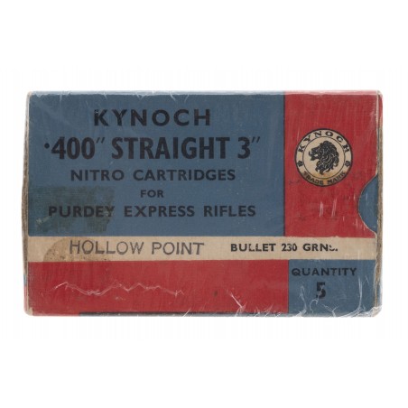 .400" Straight 3" Nitro Cartridges for Purdy Rifle (AN091)