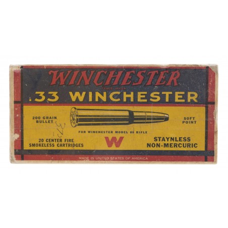 .33 Winchester 200Grain Bullet Soft Point for 1886 Rifle (AN166)