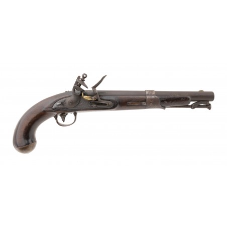 U.S. Model 1819 North flintlock pistol dated 1822. (AH2589)
