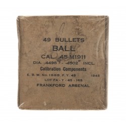 49 Bullets Ball Cal.45 M...