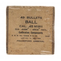 49 Bullet Only. Cal.45 M...