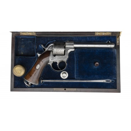 Rare Factory Engraved Raphael Six Shot Double Action Revolver (AH8170)