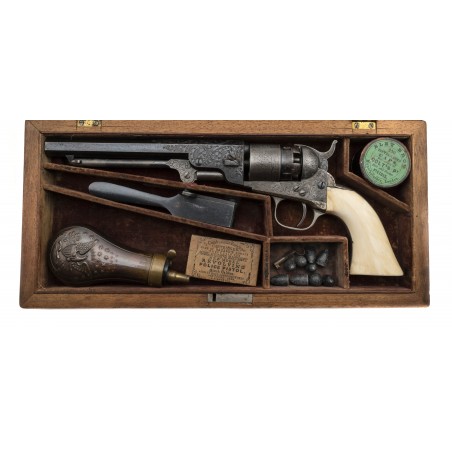 Cased Factory Engraved Colt 1862 Pocket Navy (AC659)