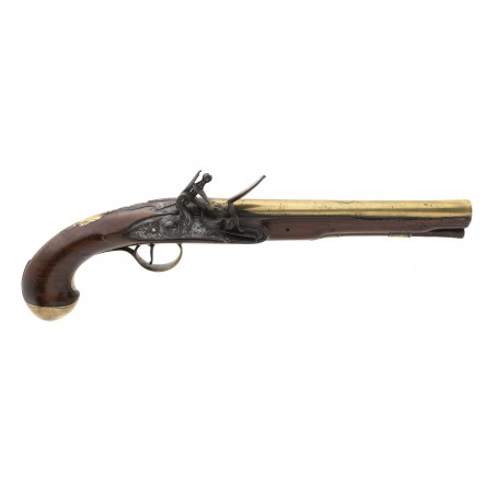 Brass Barreled British Flintlock Pistol (AH8338)