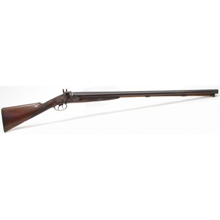 Gillespie side by side 10 gauge antique percussion shotgun.  (S3340)