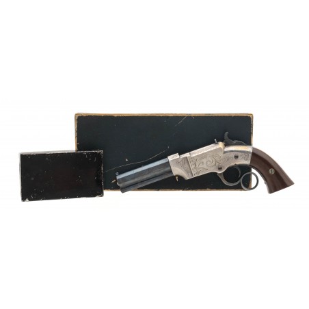 Beautiful Factory Engraved Inscribed Volcanic Pistol w/ Original Box (AW302)