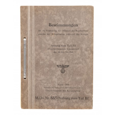 WWII German Navy Officers Handbook (MM3264)