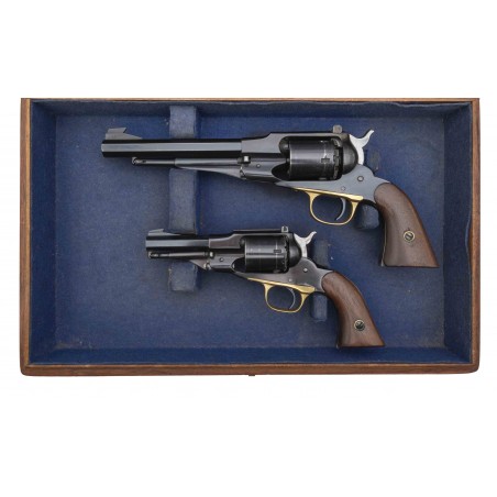 Pair of Remington Revolvers with .22LR Conversion Cylinders (AH8318)