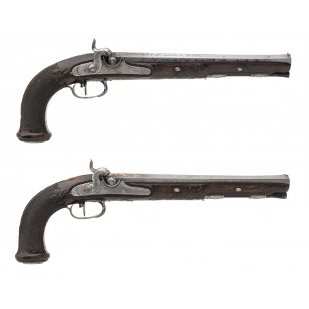 Very Fine Pair of Percussion Pistols by Nicholas Noel Boutet(AH6177)