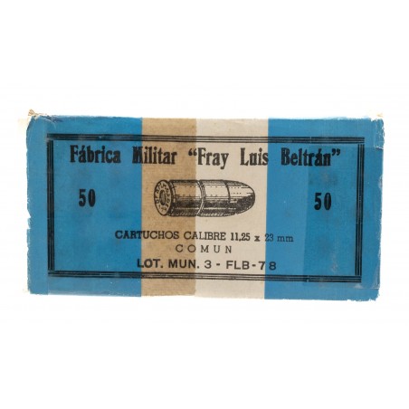 Fabrica Militar  "Fray Luis Beltran" 11.25x23mm Ammo 50 Rounds (AM1692)