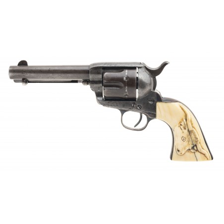 Colt Single Action Army W/ Beautiful Carved Ivory Grips (AC1001) CONSIGNMENT