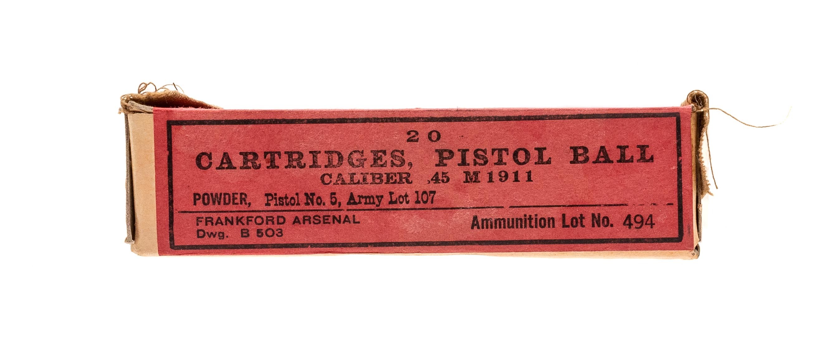 WWI Frankford Arsenal .45 ammo (AM1714)